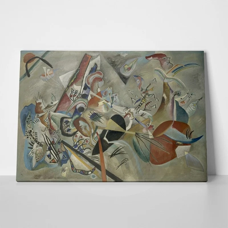 Πίνακας σε καμβά KANDINSKY - IN GREY