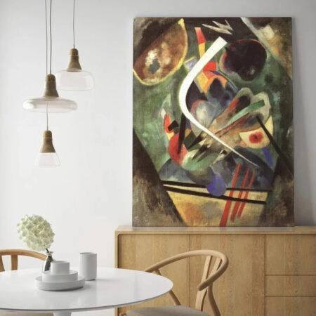 Πινακας σε καμβά KANDINSKY - WHITE STROKE - Wassily Kandinsky