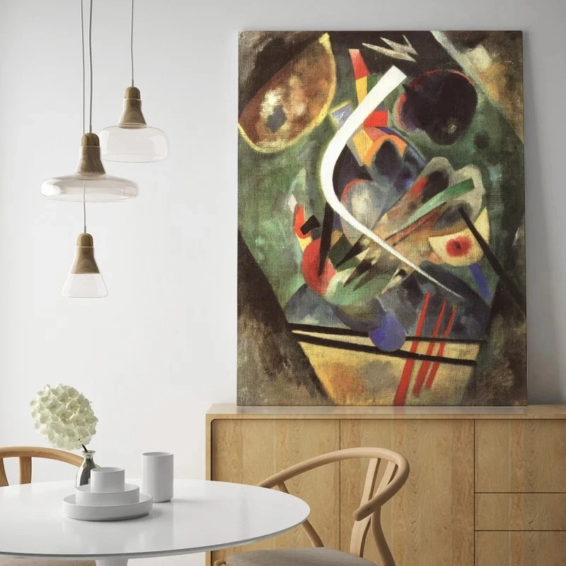 Πινακας σε καμβά KANDINSKY - WHITE STROKE
