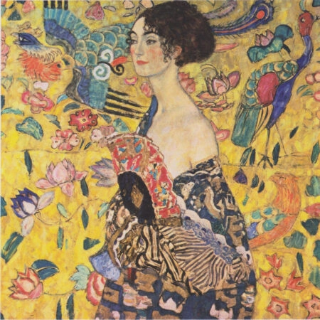 Πινακας σε καμβα KLIMT - DAME DIM FACHER - Gustav Klimt Sticky 6