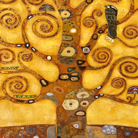 Πινακας σε καμβά KLIMT - TREE OF LIFE (DETAIL) - Gustav Klimt Sticky 6