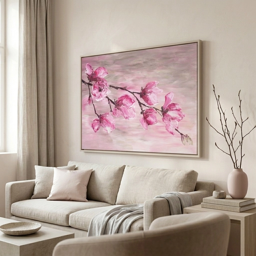 Πινακας σε καμβά MAGNOLIA BRANCH