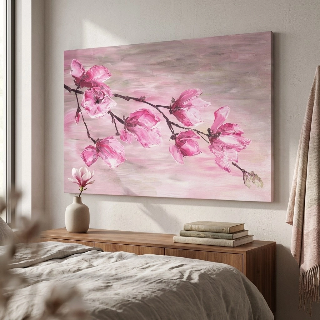 Πινακας σε καμβά MAGNOLIA BRANCH