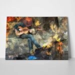 Πινακας σε καμβά MAN WITH GUITAR