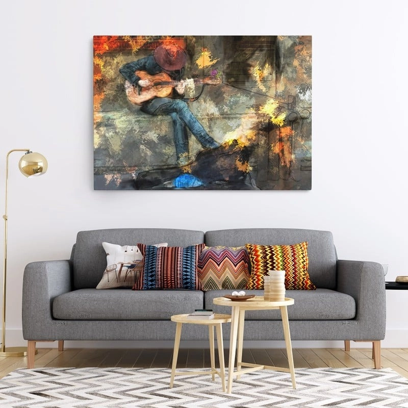 Πινακας σε καμβά MAN WITH GUITAR