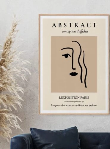 Πόστερ MINIMALIST FACE SILHOUETTE - Posters