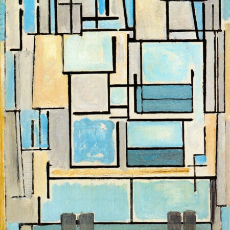 Πινακας σε καμβά MONDRIAN - COMPOSITION NO VI - Mondrian Piet Sticky 6
