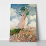 Πινακας σε καμβά MONET - FRAU MIT SONNENSCHIRM