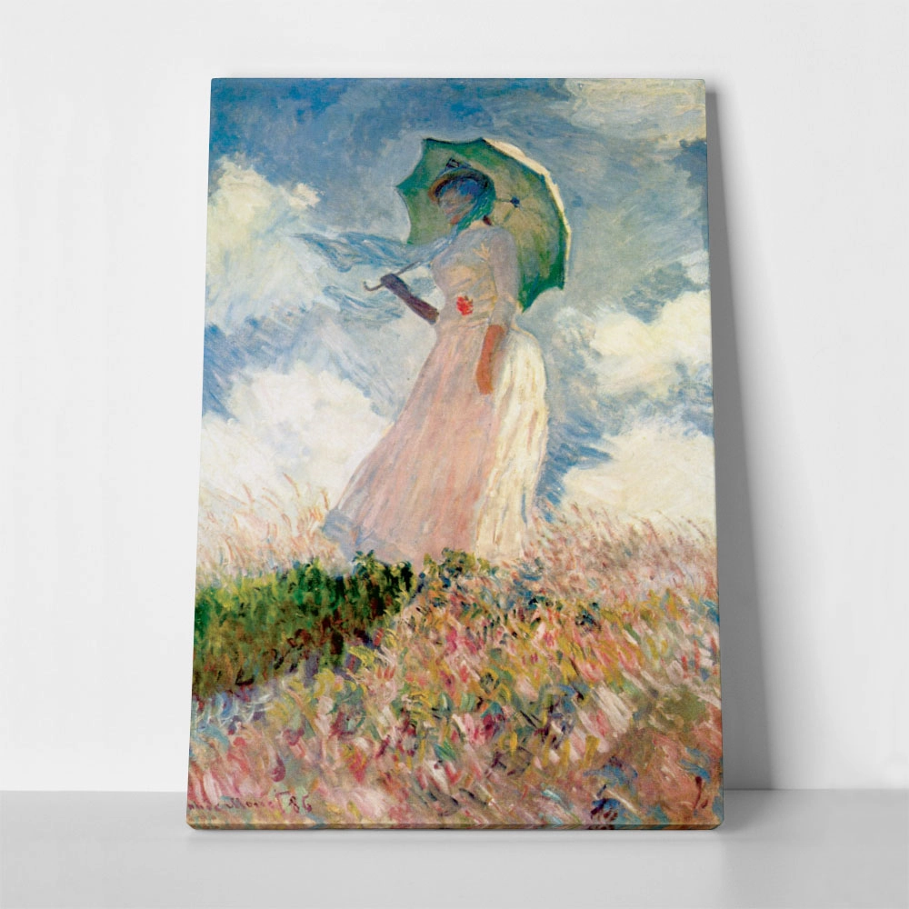 Πινακας σε καμβά MONET - FRAU MIT SONNENSCHIRM