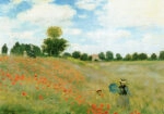 Πινακας σε καμβά MONET - POPPIES AT ARGENTEUIL