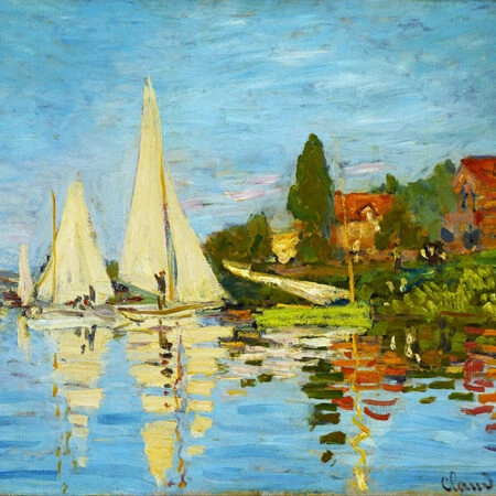 Πινακας σε καμβά MONET - REGATTA AT ARGENTEUIL - Monet Claude Sticky 6