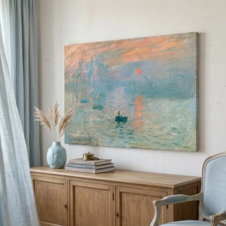 Πινακας σε καμβά MONET - SUNRISE - Monet Claude