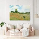 Πινακας σε καμβά MONET - POPPIES AT ARGENTEUIL