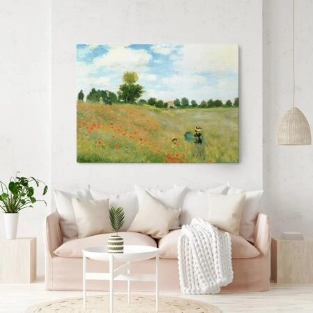 Πινακας σε καμβά MONET - POPPIES AT ARGENTEUIL - Monet Claude
