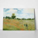Πινακας σε καμβά MONET - POPPIES AT ARGENTEUIL