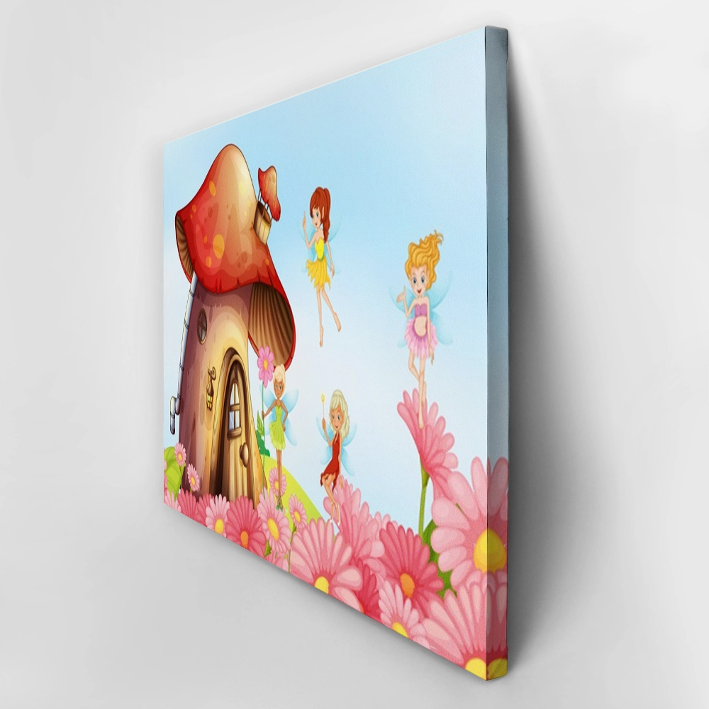 Πινακας σε καμβά MUSHROOM HOUSE