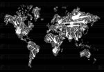 Πινακας σε καμβά MUSIC WORLD