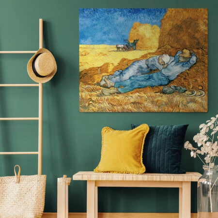 Πινακας σε καμβά VAN GOGH - NOON REST FROM WORK - Vincent Van Gogh