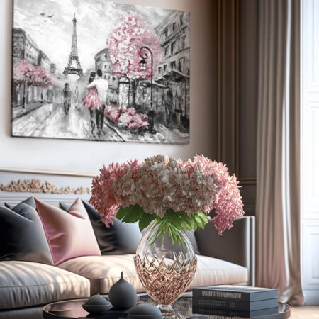 Πινακας σε καμβά OIL PAINTING STREET VIEW PARIS - Παρισι