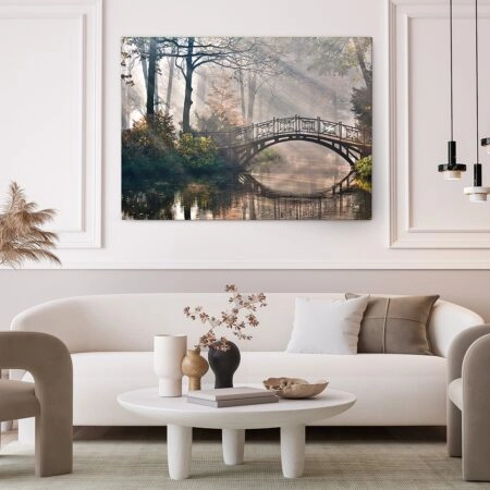 Πινακας σε καμβά OLD BRIDGE - Λιμνες - Ποταμια