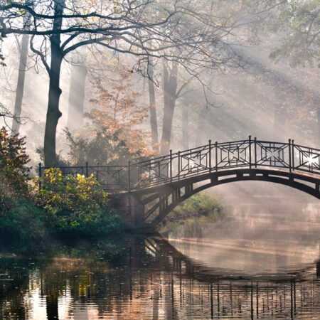 Πινακας σε καμβά OLD BRIDGE - Λιμνες - Ποταμια Sticky 5
