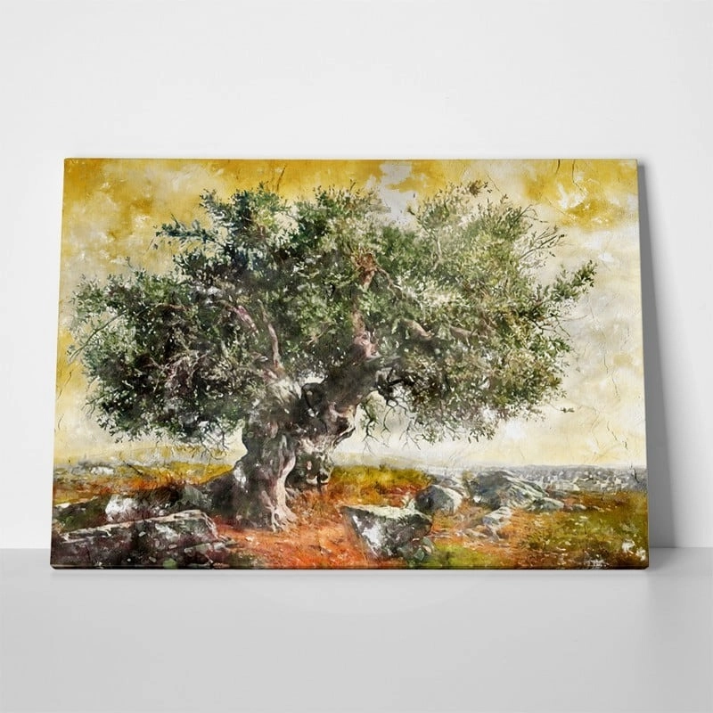 Πινακας σε καμβά OLIVE TREE PAINTING