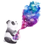Τετράγωνος Πίνακας PANDA FAIRYDUST JAR