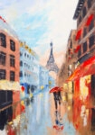 Πινακας σε καμβά PARIS WALK