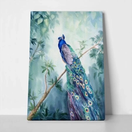 Πινακας σε καμβά PEACOCK PAINTING 2 - Πουλια Sticky 1
