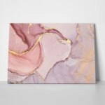 Πινακας σε καμβά PINK AND GOLD MARBLE PAINT