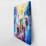 Πινακας σε καμβά RAINY DAY OIL PAINTING 2