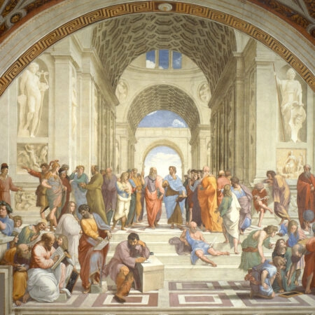 Πινακας σε καμβά RAPHAEL - SCHOOL OF ATHENS - Αντιγραφα ζωγραφων Sticky 6