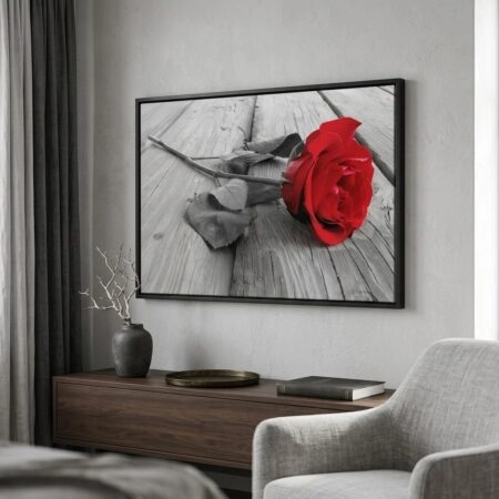 Πινακας σε καμβά Πίνακας RED ROSE - Τριανταφυλλα Sticky 2