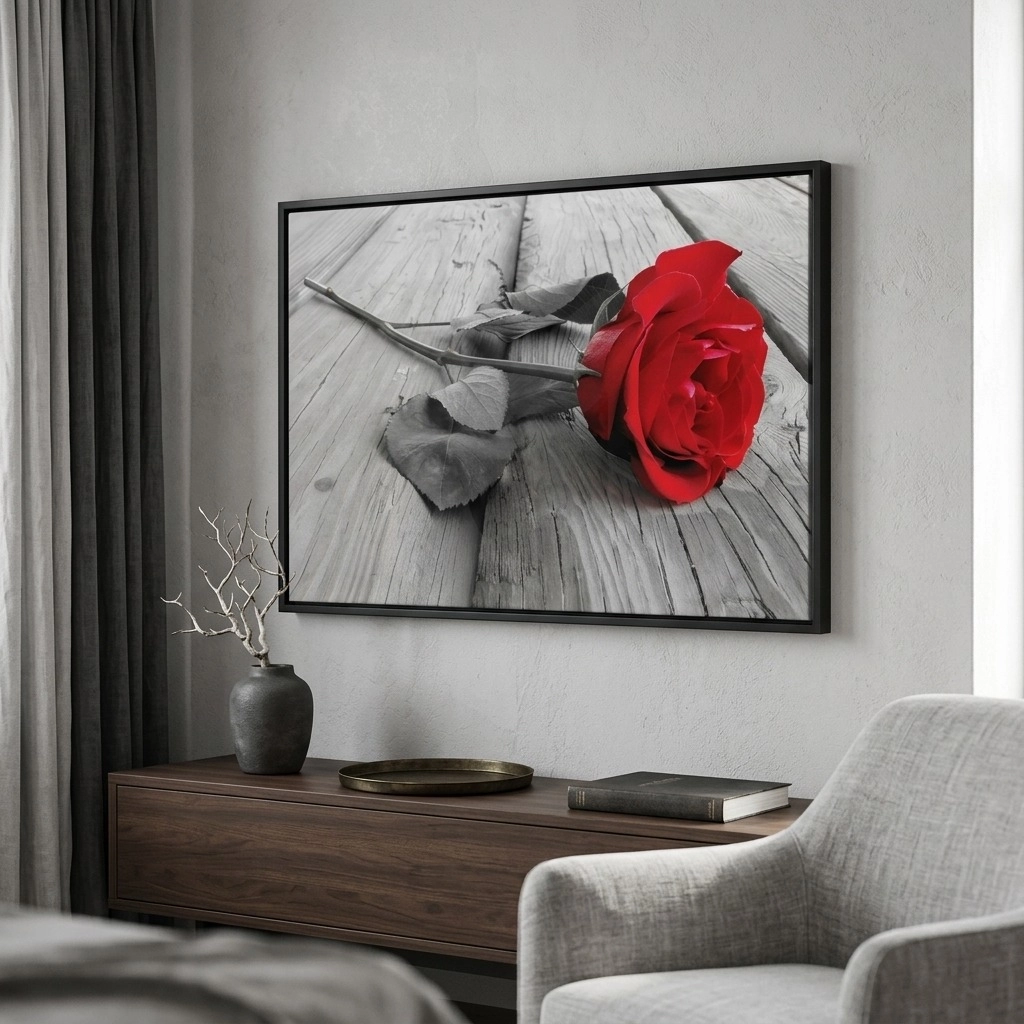 Πινακας σε καμβά Πίνακας RED ROSE