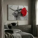 Πινακας σε καμβά Πίνακας RED ROSE