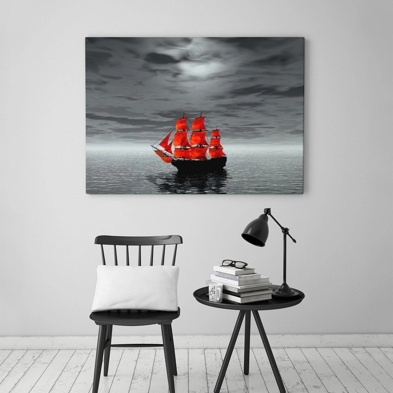 Πινακας σε καμβά RED SHIP