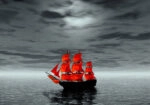 Πινακας σε καμβά RED SHIP