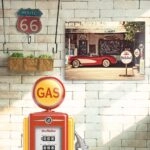 Πινακας σε καμβά RETRO RED CAR