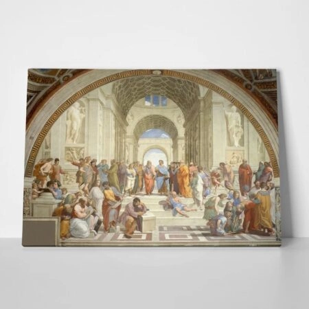 Πινακας σε καμβά RAPHAEL - SCHOOL OF ATHENS - Αντιγραφα ζωγραφων Sticky 1