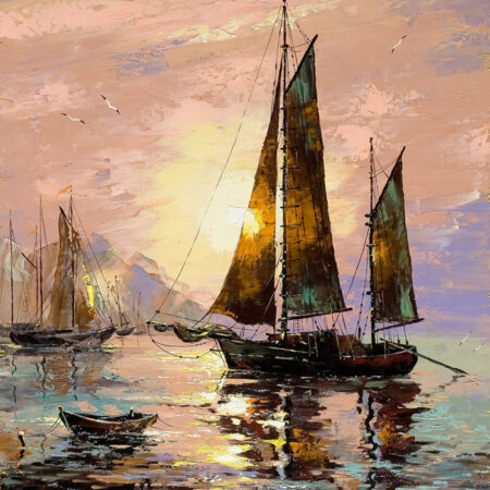Πινακας σε καμβά SAILING BOAT 2 - Βαρκες και Καραβια Sticky 4