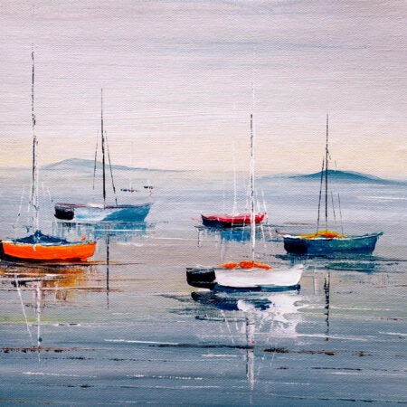 Πινακας σε καμβά SAILING BOATS OIL PAINTING - Βαρκες και Καραβια Sticky 6