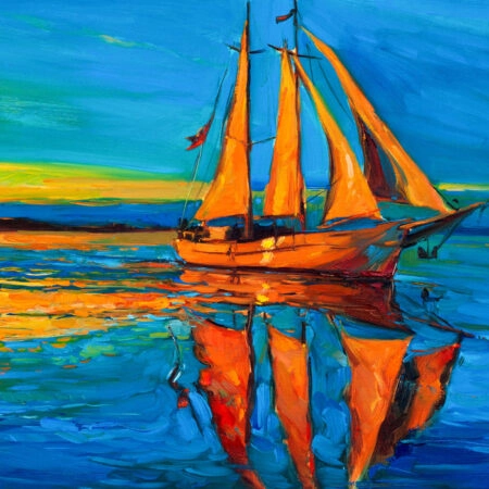 Πινακας σε καμβά SAILING SHIP - Βαρκες και Καραβια Sticky 4