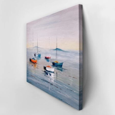 Πινακας σε καμβά SAILING BOATS OIL PAINTING - Βαρκες και Καραβια Sticky 3