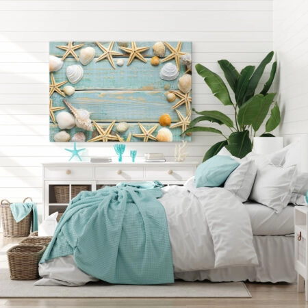 Πινακας σε καμβά SEA SHELLS FRAME - Κοχυλια Sticky 4