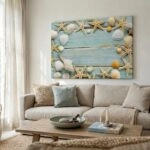 Πινακας σε καμβά SEA SHELLS FRAME