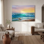 Πινακας σε καμβά SEASCAPE SUNSET