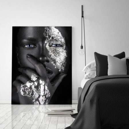 Πινακας σε καμβά SILVER FACE