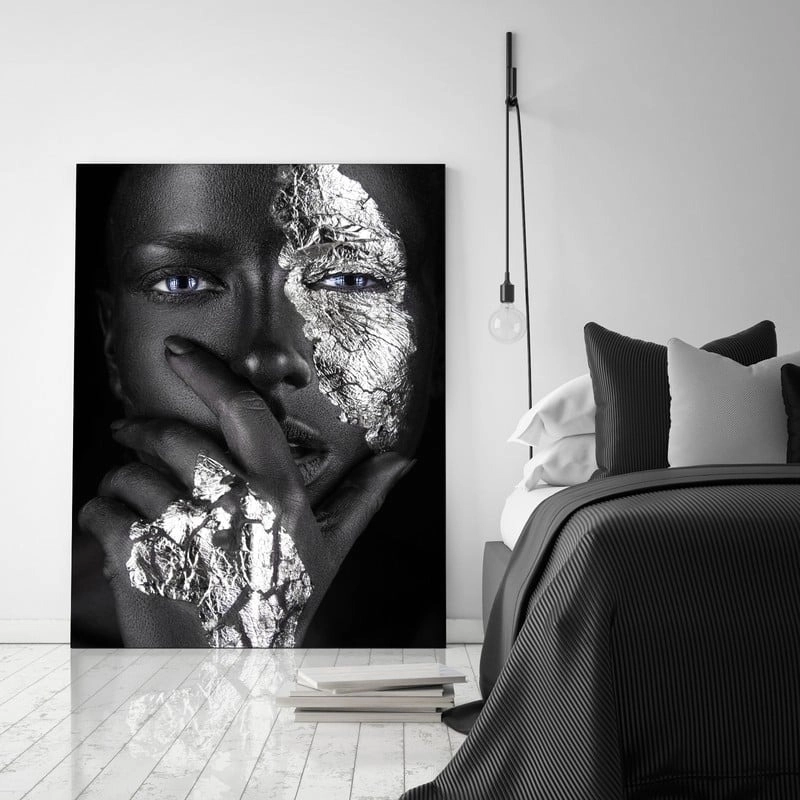 Πινακας σε καμβά SILVER FACE