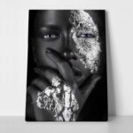 Πινακας σε καμβά SILVER FACE