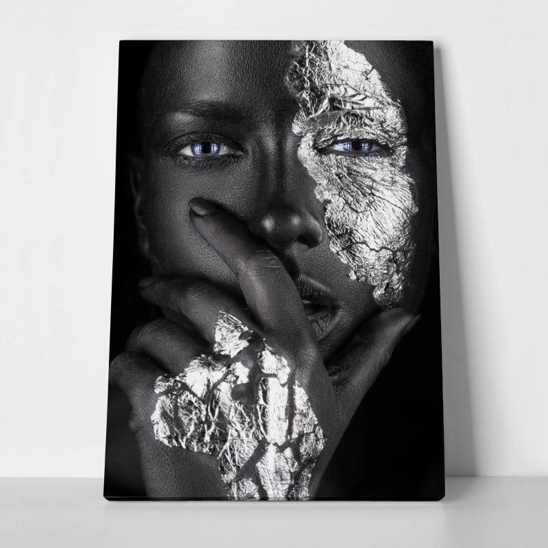 Πινακας σε καμβά SILVER FACE